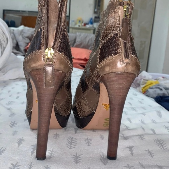 Parada leather booties brown sz 37 - Picture 4 of 7